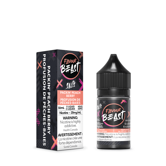 Flavour Beast Juice Nic Salt - Packin Peach Berry